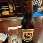 神田まつや - 瓶ビール（サッポロ 大瓶）